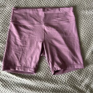 Lululemon Women's 16 Wunder Train High Rise Biker Shorts 8" Jubilee Purple Pink